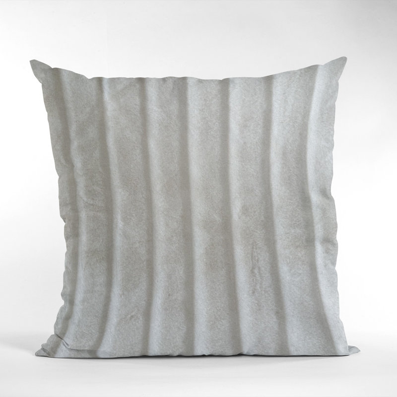 Soft Snow Animal Print Reversible Throw Pillow, 16" x 16", Square