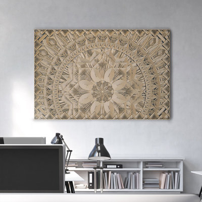 Layered Mandala Art Basswood Wall Décor