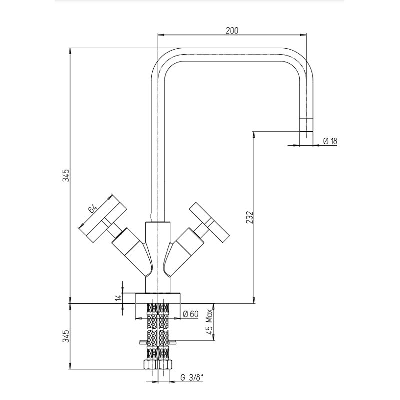 Piralla Kitchen Faucet, Brushed Nickel
