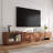 Modern Extendable TV Stand Media Console With Storage Drawers