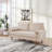 Velvet Lounge Sofa Seats 3, Highly Resilient And Comfortable Design, Comes With 2 Pillows, Suitable For A Variety Of Home Spaces-2030646558-2030646557