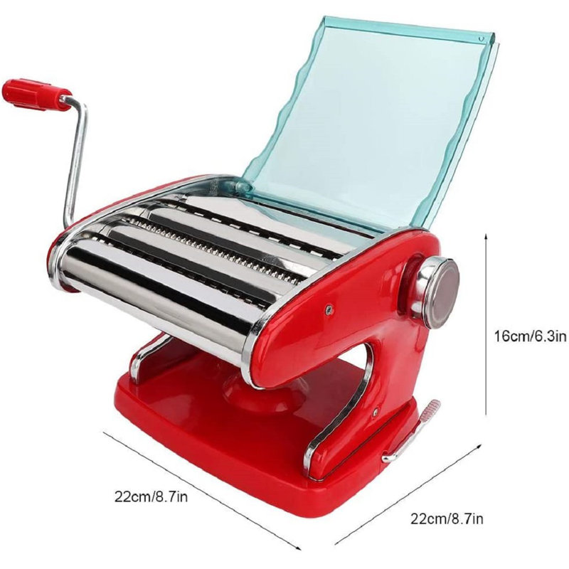 G-WELL Manual Pasta Maker with 3 Attachments
