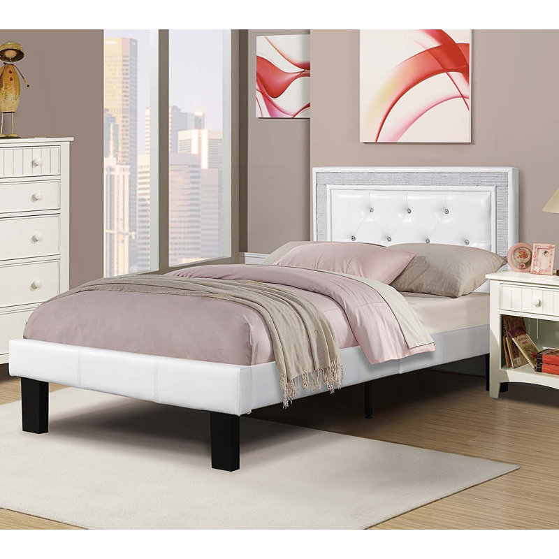 Lit simple Glamours Style, Blanc