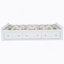 Structure de lit plateforme en bois grand format avec 6 tiroirs blanc-541285695