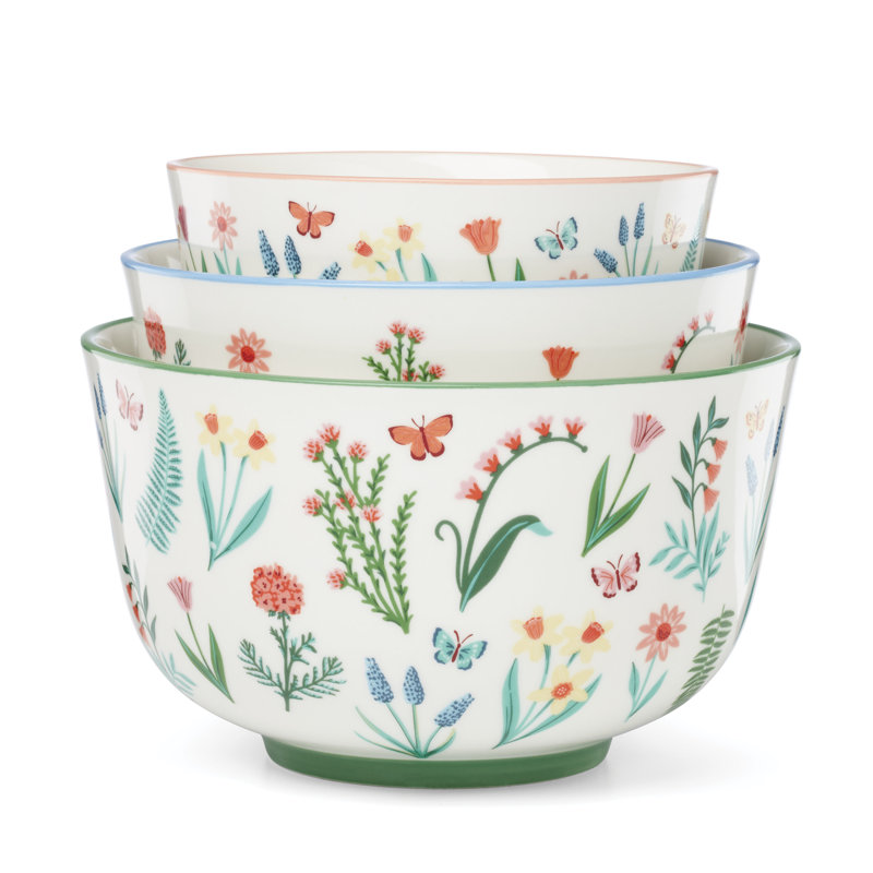  First Blooms Nesting Bowls S/3