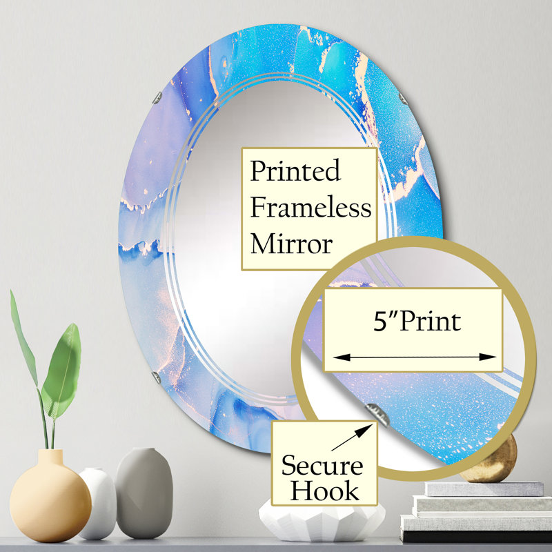 Miroir de salle de bain sans cadre, 30 po x 20 po