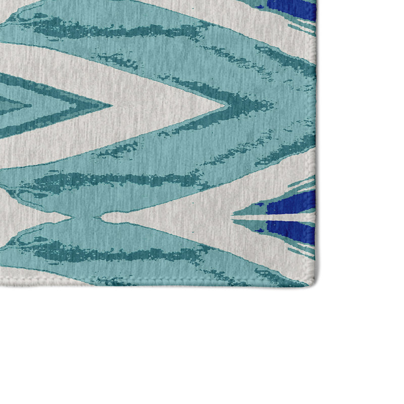 Safari Chenille Geometric Indoor Rug, Round 5'