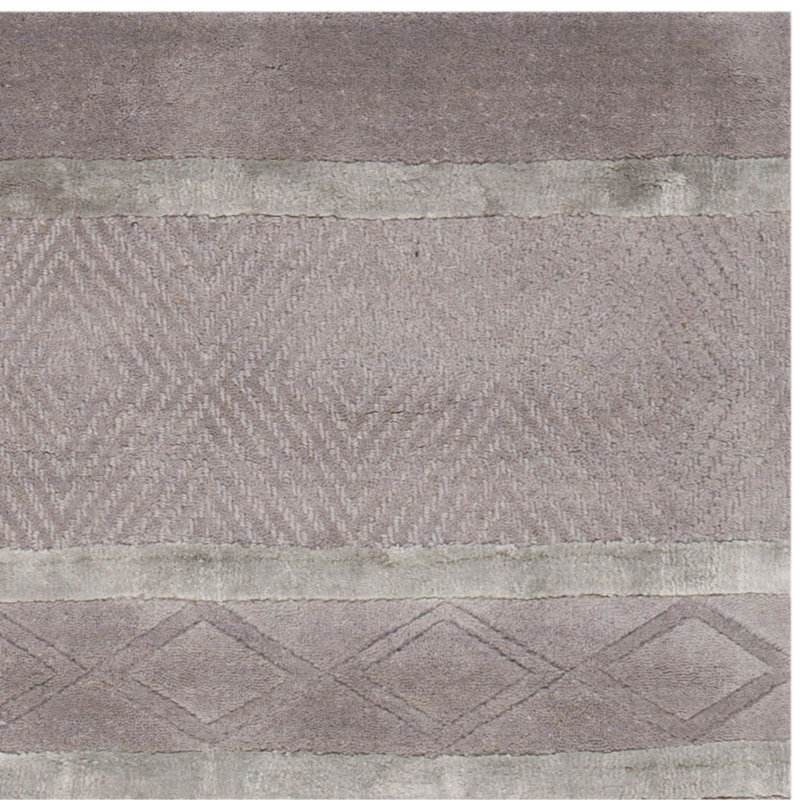 Bayswater Hand Tufted Wool Pile Geometric Rug, Square 6'