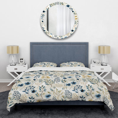 Natural Plant Fusion I - Plants Duvet Cover Set - Microfiber Polyester