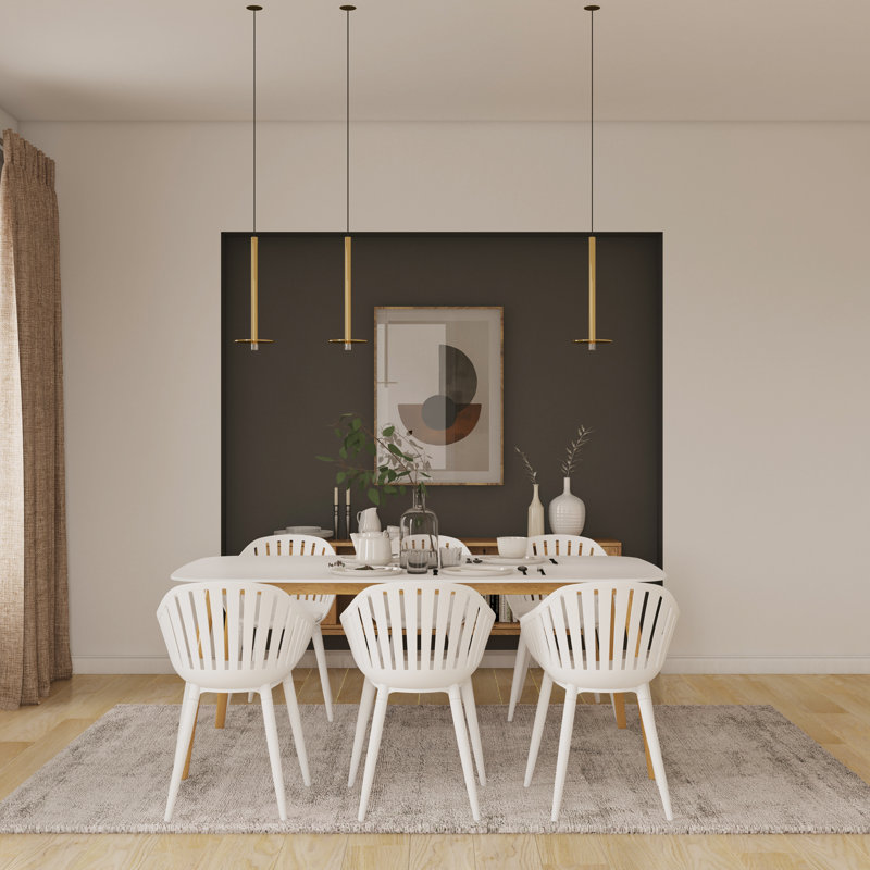 Heder 6 - Person Four Leg Dining Set