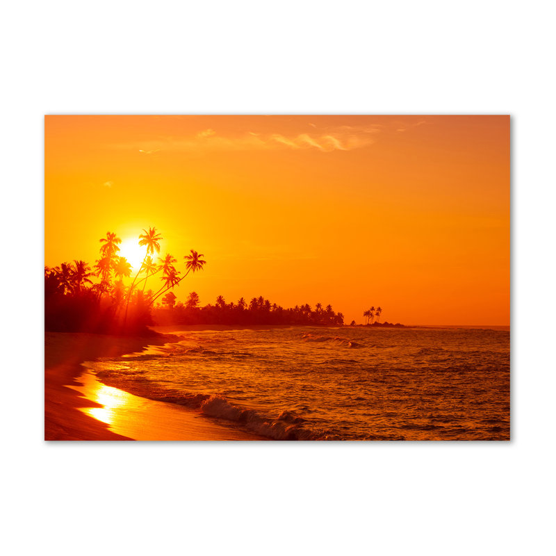 Sunset Beach - Wrapped Canvas Print
