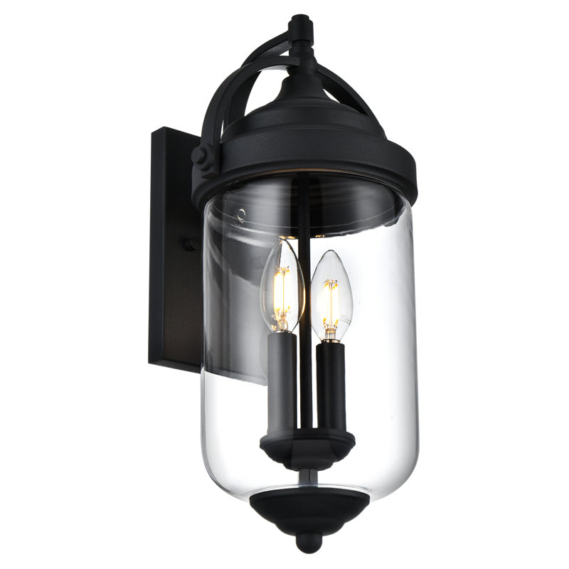 Cloverdales Wall Light, Matte Black