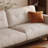 Log-style Minimalist Off-white Sofa