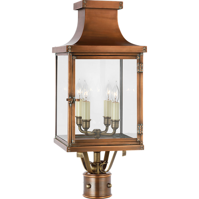 Chapman & Myers Bedford Post Lantern, Natural Copper