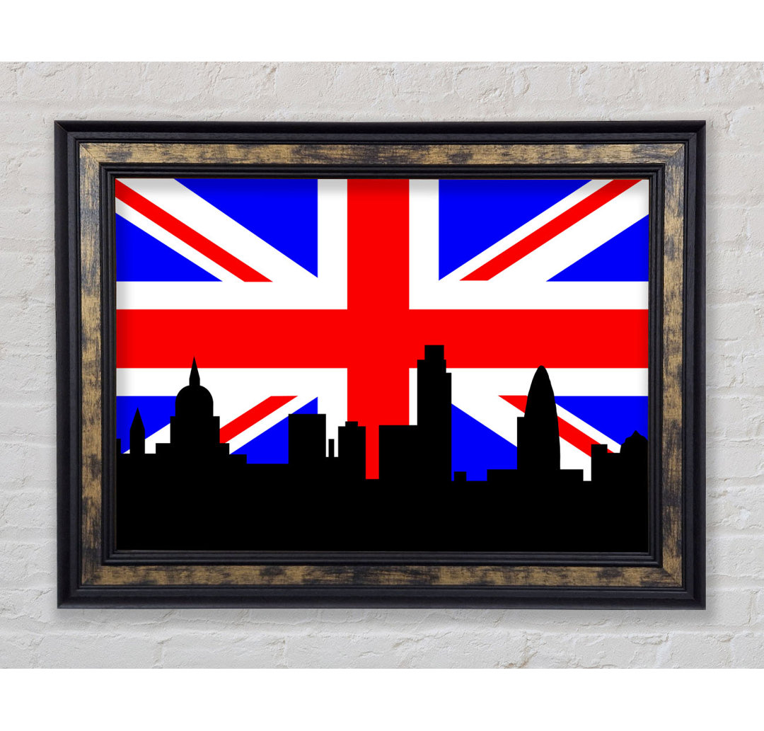 London City Great British Flag - Einzelner Bilderrahmen Kunstdrucke