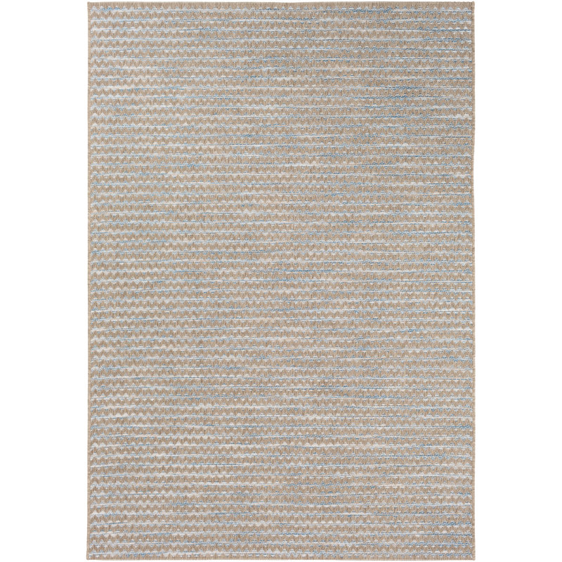 Argueta Chevron Indoor / Outdoor Rug, Rectangle 5'3" x 7'7"
