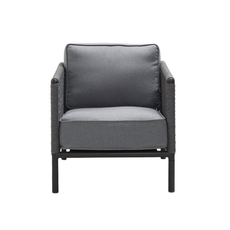 Encore Patio Chair with Cushions, Black