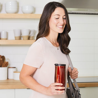 Keurig® 14oz. Faceted Travel Mug, Red