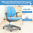 Kids 23'' Adjustable Height Desk Or Activity Chair Chair and Ottoman-61765300