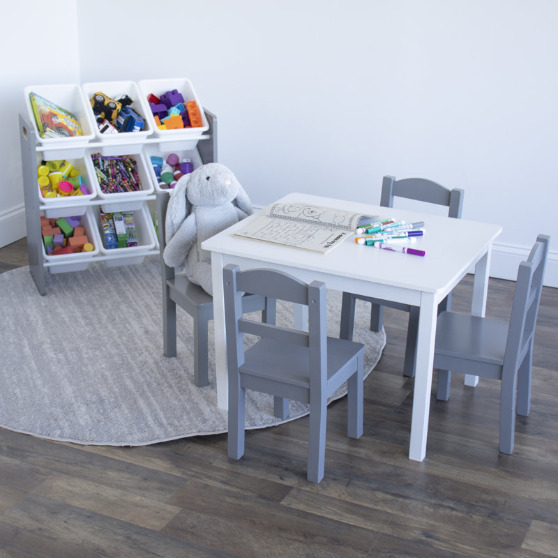 Nael Toy Organizer with Bins, Grey/White