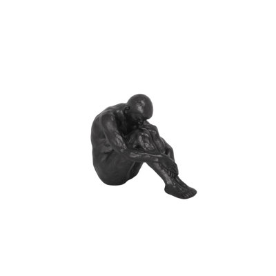 Resin Yoga Decoration Black