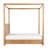 Modica Solid Wood Canopy Bed-565435464