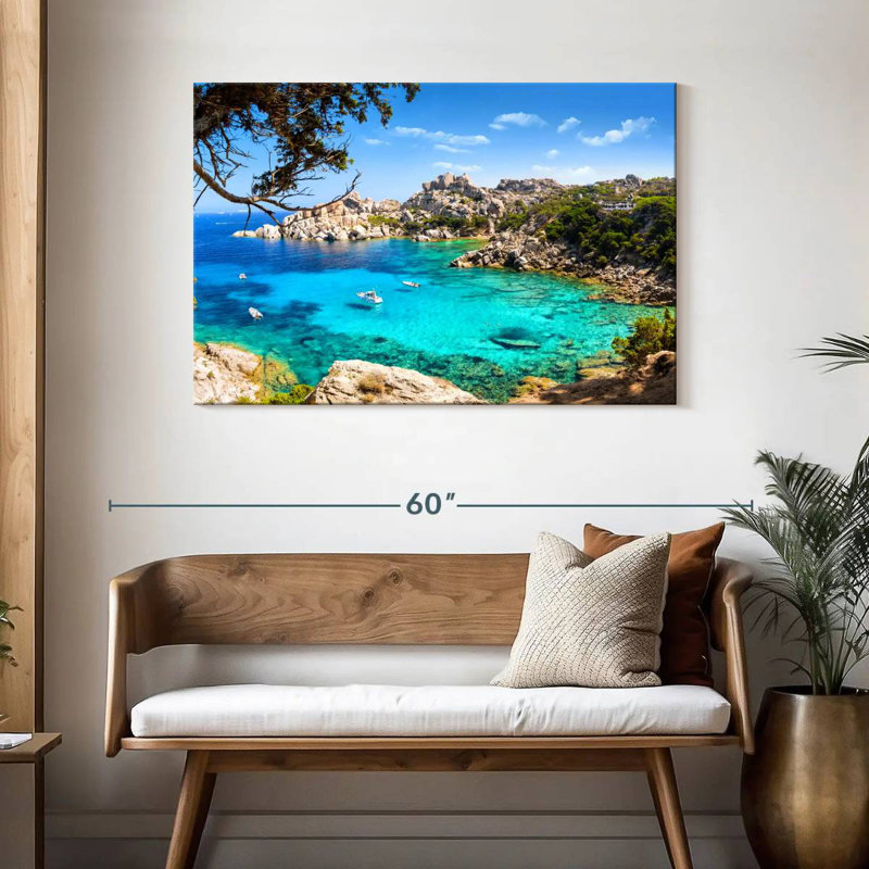 Gillard, île de la Sardaigne, H 30 po x l 45 po