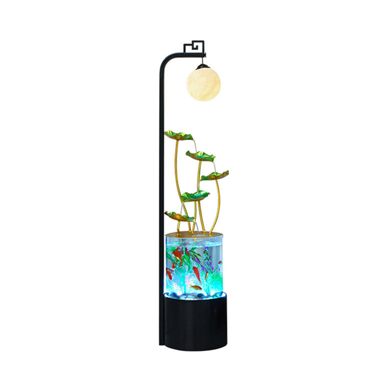 Aquarium 5-10 gallons en fer Eco moderne, Noir