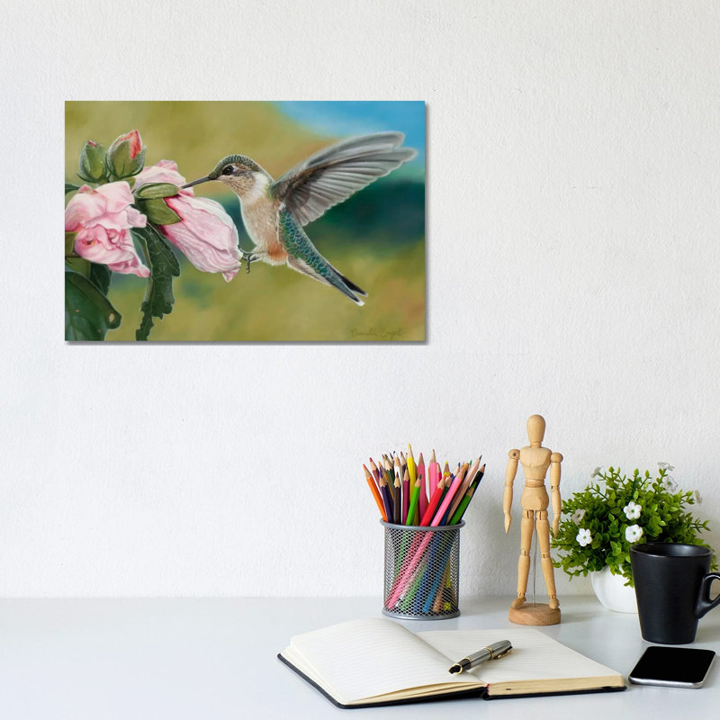 Tickled Pink 1 Piece Wrapped Canvas Painting, 20.32cm H x 30.48cm W x 1.91cm D