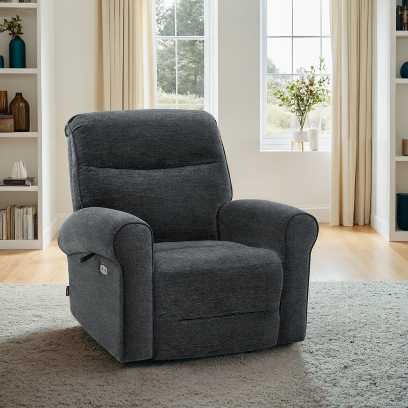 102.1cm Wide Lift Assist Standard Recliner with Heated Cushion, Grey