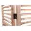 Barrière d'espace 6 pièces en bois massif naturel l 82,8 po x H 65 po, écran de 65 po, avec finition et charnières