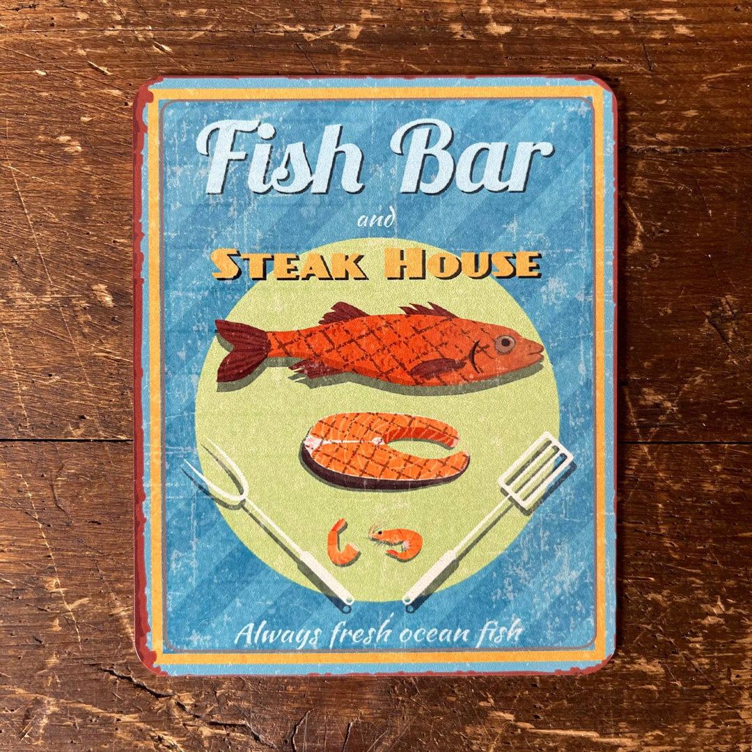 Handmade Food & Beverage Wall Decor on Metal