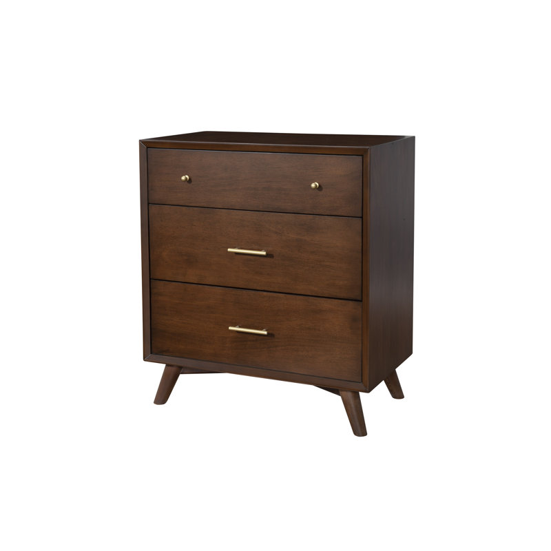 Commode à trois tiroirs Williams, Noyer