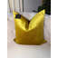 Housse de coussin en velours Golden Olive
