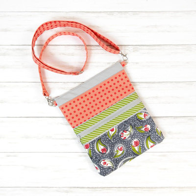 June Tailor Inc - Sac fourre-tout à bandoulière gris Caitlyn