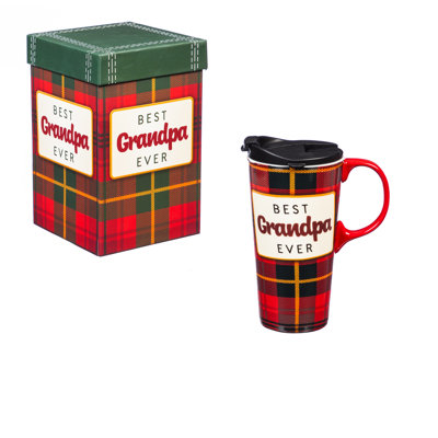 Grande tasse de voyage jamais grandpa Rensel