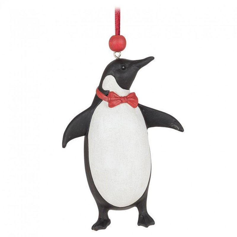 Ornement en forme de nœud papillon pingouin