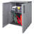 PolyPropylene Cabinet Deck Box in Gray/Black