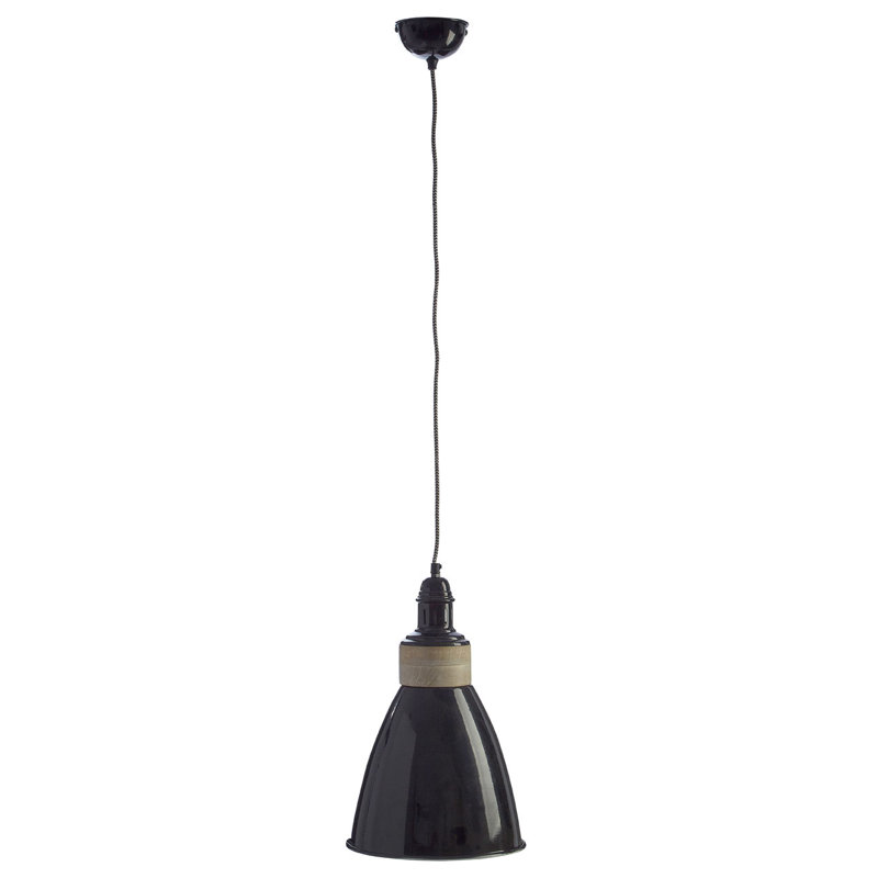 1 - Light Bell Pendant, Black