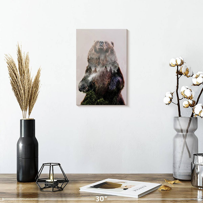 Brampt Forest Pines Bear, 12" H x 8" W