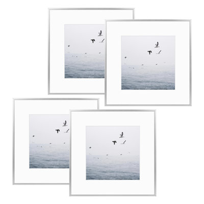 Metal Picture Frame Set with Mat - Basics by Wayfair™