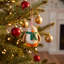Felted Festive 3'' Handmade 100% Wool Animals Holiday Shaped Ornament