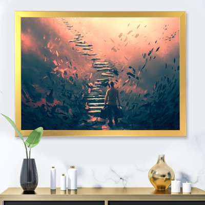 «Attempting To Climb My Dream Game Art», art sur toile pour enfants