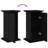  Display Stand With Storage Black Oak 12.2 X 11.8 X 23.6 In Engineered Wood