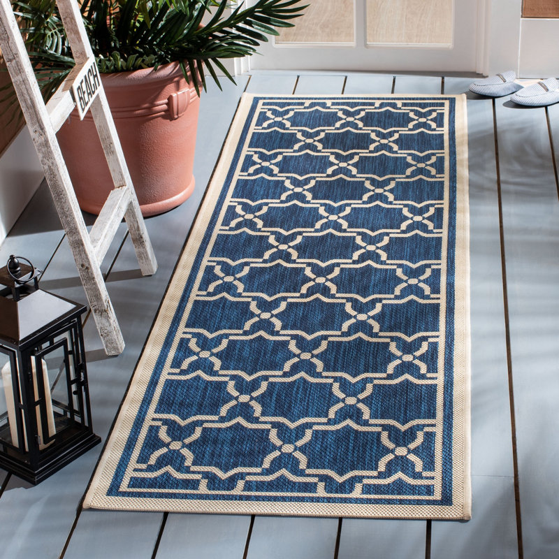Dirks Performance Geometric Indoor/Outdoor Area Rug, Runner 2'3" x 6'7"