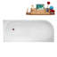 Baignoire autoportante 67 "avec drain interne Streamline-101697734