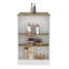 Îlot de cuisine avec 3 tablettes latérales-1178263990-1178263989