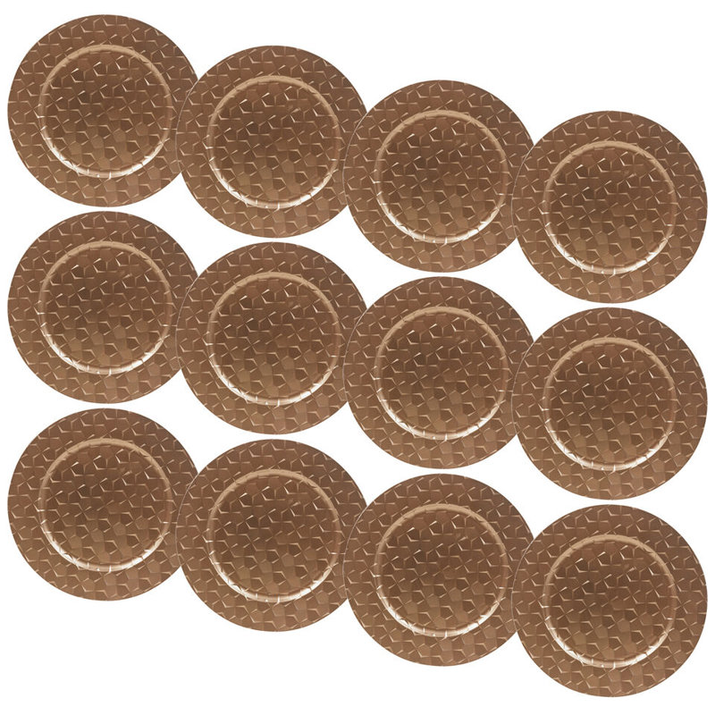 Aizleigh Plastic / Acrylic Charger, Gold