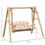 Dannica 2 Person Pine Porch Swing