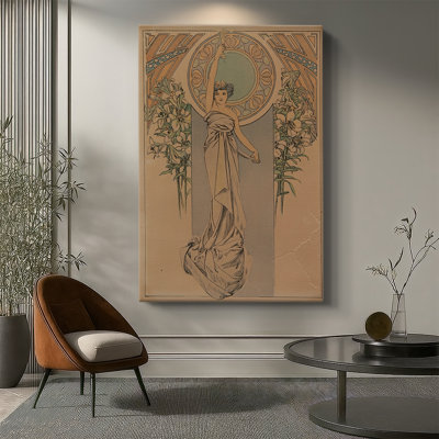 Menu Card -Gallery Wrapped Canvas by Alphonse Mucha